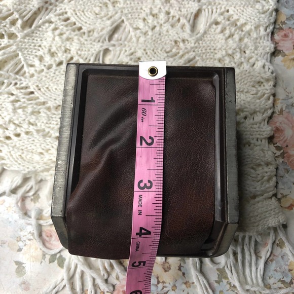 Vintage Bulova Automatic Original Plastic Leather Watch Display Storage Box Case - Picture 14 of 16